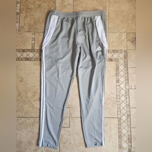 Adidas Men's Gray and White Joggers